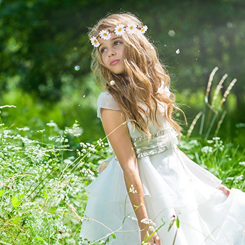 eBoot Mehrfarbig Floral Stirnband mit Verstellbarem Elastikband, 5 Stück - 5