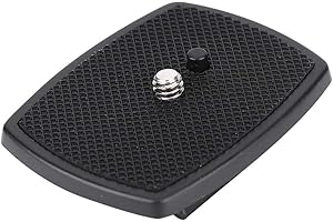 YCTZE Plaque de Fixation Rapide 35 X 35 Mm avec Vis 1/4 pour Yunteng VCT668 ST666 690 pour Weifeng, Mini Plaque de Fixation Rapide en Plastique ABS Portable pour Pièces de de (Convient