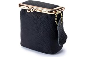 MiOYOOW Mini sminkväska, sminkväska i läder för läppstift, vintage bärbar organisatör för plånbok, parfym, nagellack, halsban