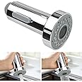 XAVSWRDE 2 Function Kitchen Tap Spray Head Replacement Part 2 in 1 Pull Out Spray Shower Head Anti-Splash Kitchen Faucet Spray Head for Kitchen Pull Out Tap & Bathroom Mixer Faucet, G1/2 inch
