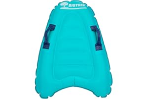 BIGTREE Tavola da surf gonfiabile, leggera tavoletta da nuoto portatile con maniglie, bodyboard morbida per nuoto, apprendimento, tappetino ausiliario, adatto per adulti e bambini, divertimento in piscina estiva