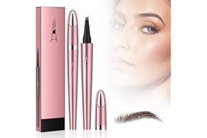 ‎ENITMOR Augenbrauenstift, 2024 Augenbrauenstift 3D Wasserfester Microblading-Augenbrauen-Stift, Augenbrauenstift mit 4 Gabelspitzen, Modischer Wasserfester Make-up Augenbrauenstift für Frauen (Hellbraun)