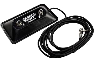 HQRP Pedale multiuso a 2 pulsanti per amplificatore per chitarra compatibile con Peavey 03022910 03008010 03330850 Ricambio per amplificatori TransTube Bandit DeltaBlues Supreme Head Ecoustic 112 Mark