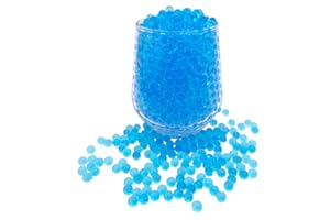 KONFEN Perlas de Agua, 20000 Bolas de Gel Azul, 100g Bolas Hidrogel Perlas de Gel Bolitas No Tóxico Water Beads para Planta Flores Decoración (Azul)