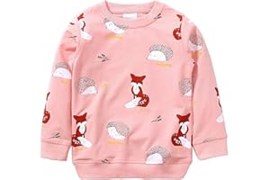 Little Hand Mädchen Sweatshirt Kinder Baumwolle Top Casual Jumper Kleinkind Langarm Pullover Gr.92-122