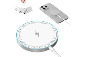 Mag-Safe Ladegerät iPhone, Magnet Wireless Charger Induktive Ladestation für iPhone 17 16 15 14 13 12 Series, iPhone Induktive Kabelloses Ladepad Ladestation für Air-Pods 3 2 Pro