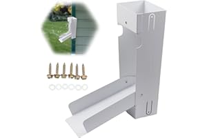 BESTYIJO Colador Agua Lluvia Gotas, Desviador Barril Lluvia Acero Inoxidable, Captador de Aguas pluviales estándar de 3 x 4 Pulgadas para bajantes de Sistemas de Recogida de Agua de Lluvia