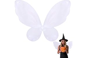 Nenjindz Big Fairy Girls Costumes Wings for Girl Women Butterfly Wings,Easter Halloween Costumes…