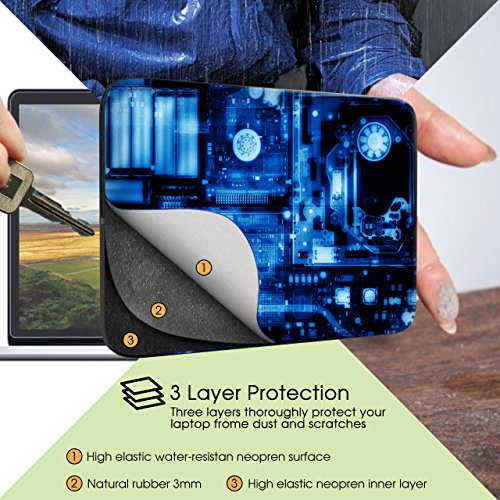 SIDORENKO Tablet PC Tasche f  r 10 - 10 1 Zoll   Universal Tablet Schutzh  lle   H  lle Sleeve Case Etui aus Neopren  Blau