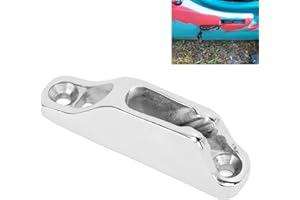 TBEST Rope Cleat,Ship Yacht Parts Boat Rope Clam Cleat 18X80Mm Hardware Marine Grade 316 Stainless Steel Boat Cleat For Ship Kayak Accessories