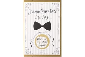 CL&MH Carte a gratter Veux-tu être ma témoin avec enveloppe,Demande de carte à gratter pour témoin,Cadeau temoin mariage - Demande temoin mariage (Veux-tu être mon témoin)