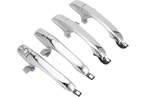 KIMISS Outside Exterior Door Handle Set Fits 2005-2010 Chrysler 300 300C Dodge Magnum Charger Front Rear Driver & Passenger Side Truck SUV Chrome 4pcs