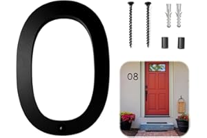 JAONLD Numero Civico Esterno Moderno 3D Esterno Personalizzato Numero Casa Grande,Look Moderno e Galleggiante Resistente alle Intemperie,Vite Fissa Porta Numero per Porte Ufficio,Caselle Postali(0)