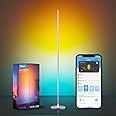 Govee LED Floor Lamp, RGBIC Modern Corner Lamp, Smart Standing Lamp with 61 Scene Modes,Music Sync, Black Corner Floor Lamp for Living Room, Bedroom
