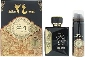 Oud 24 hours 100ml Arabian Perfume Spray Lemon Fruity Chocolate Vanilla Agar woody Musk Amber by Ard al Zaafaran