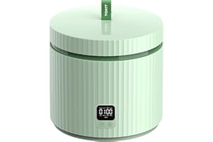 ‎TOKIT TOKIT Rice Cooker 1.5L Pro Reiskocher Klein Mini aber Multifunktionen mit Display-Touch-Taste für 1-3 Personen Keramisch beschichteter Antihaft-Innenreistopf(Grün)