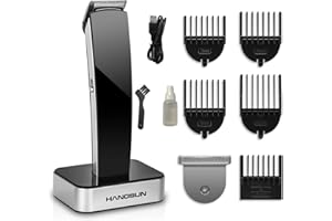 Hangsun 7-in-1 Cordless Beard Trimmer for Men, Hair Clippers Kit Suitable for Mustache, Stubble and Face Hair, USB Rechargeable