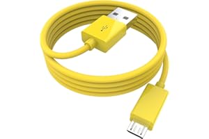 SAIPOMOR USB 2.0 to Micro USB Cable Android Charger Cord Compatible with Amazon Kindle Fire HD 6 7 8 10(1-8th Gen) HDX Tablets and E-Reader(3rd-11th)-Yellow