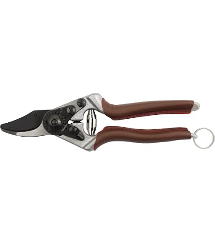 Felco Model 5 Pruner - Red Handled Garden Secateurs | Economy Bypass Trimmer For Home Gardening-257195