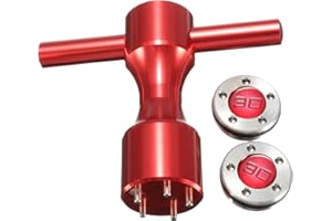 Elecbee 1 Set 2PCS Golf Putter Wrench, Golf Head Weight 10g/15g/20g/25g/30g/35g/40g Golf Custom Weights+Red Wrench Compatible with Scotty Cameron Putters Golf Replacement Accessory (30g)