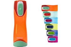 Contigo Bouteille d'Eau Swish Autoseal, 500ml, Bouteille d'Eau, Grande Gourde sans BPA, Gourde de Sport Antifuite, pour le Cyclisme et la Randonnée
