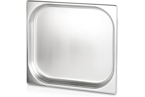 jokobela GN-Behälter 2/3 40 mm aus Premium-Edelstahl (mit 3 L Fassungsvermögen) Maße: 353 x 325 x 40 mm - Gastronormbehälter ideal für Garen mit Chafing Dish oder Bain Marie (0,6 mm dick)