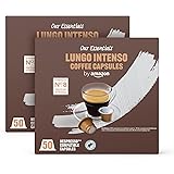 by Amazon Lungo Intenso, tostatura media, capsule compatibili Nespresso, 100 unità, 2 Confezioni da 50 - Certificato Rainfore