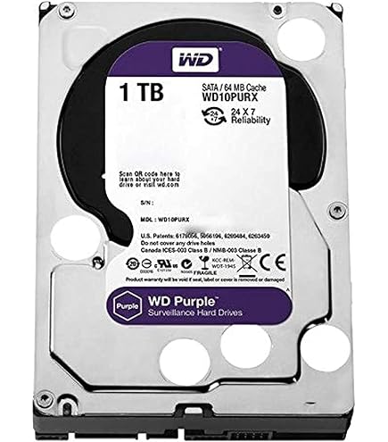 WD WD10PURX WD Purple 1TB 3.5-inch SATAIII 64MB Intellipower: Buy