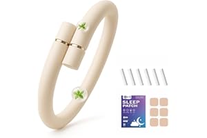 LAXISCREED Natural Mosquito Repellent Bracelet with 6 Essential Oil Refills & Sleep Patches – DEET-Free, Long-Lasting Protection up to 180 Days, Waterproof Adjustable Band for Kids & Adults