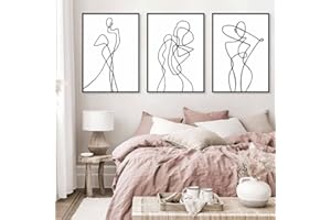 Youihom 3 Poster Minimalista 30 x 40 cm Lienzo Abstractos Modernos Laminas Decorativas Pared Blanco y Negro Cuadros Decoracion Dormitorios Lamina para Salon sin Marco