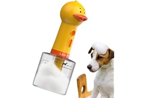 YULOKDWI Electric Dog Cleaning Foam Machine Duck,Dog Shampoo Electric Foaming Dispenser,Rechargeable Soap Dispenser,IPX 5 Waterproof Dog Foam Dispenser, Wash Foam Machine,400ML,1200mAh