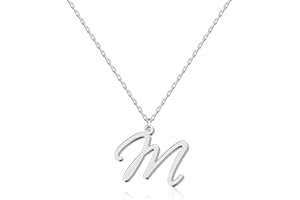 UMAGICBOX Collier Pendentif lettre initiale Personnalisée pour Femmes, Plaqué Or 18K - Longueur Ajustable, Élégant et Résistant à la Décoloration, Cadeau Parfait pour Anniversaire, Noël - Collection Alphabet