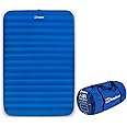 Berghaus Air 10 Double Self Inflating Camping Mat with Carry Bag and Repair Kit, Air Bed for 2 People, Compact Air Mattress, Camping Equipment (Blue)