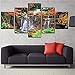 Produktbild YANGSHUANG Wandkunst HD Gedruckt Modulare 5 Stücke Bild Wasserfall Natürliche Landschaft Leinwand Malerei Poster Home Wohnzimmer Dekor Pop Kunstwerk Leinwand malerei