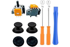 BlueMW 9 en 1 Kit de Réparation Joystick Analogique de Remplacement pour Xbox One/Ones, Xbox Series X/S Manette 2PC Joystick Analogique 3D de Remplacement et Kit pour Manette Xbox Series