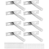 Staffa Per Mensola Galleggiante - 32 Staffe Per Mensole Nascoste Capacit Di Carico Di 150 Libbre Supporta Mensole Galleggianti Montate A Paret~p115490195 - Foto 7