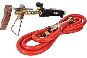 ROVIAL Lötkolben Set - Lötlampe - Dachrinnen Lötset - Schweißbrenner - Lötzubehör Dachdeckerarbeiten Gasbrenner - Verarbeitung von Zink Kupfer Edelstahl 22-607