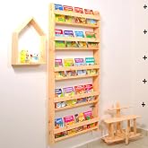 &Ccedil;ocuk Odası Eğitici Montessori Kitaplık Mobilya Raf Duvar Rafı 5 li