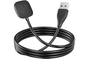 MohLythrix Charger for Fitbit Versa 4 Charging Cable USB Magnetic Wireless Fast Charging Cord Replacement for Versa 4 Smartwatch, 100cm