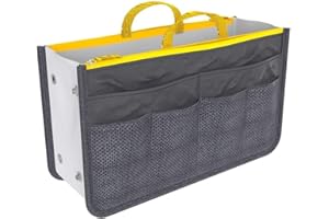 Kono Handbag Organiser Ladies Travel Insert Cosmetic Bag Large Tidy Liner Pouch Purse with Multi Pockets