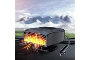 LySuyeo Autoheizung, 12V Heizlüfter Auto Heizung Defroster Demister Auto Tragbare Tragbare Autoheizung 2 Modi 360 ° Drehung Schnelle Heizung & Kühlung Auto Heizlüfter, Universal für die Meisten Auto