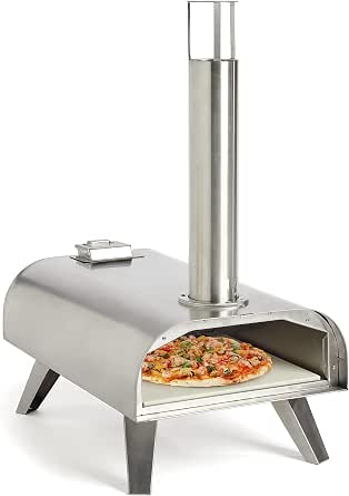 VonHaus - Forno per pizza all'aperto, in acciaio inox, con pellet e pietra  per pizza inclusa, fino a 33 cm : Amazon.it: Giardino e giardinaggio
