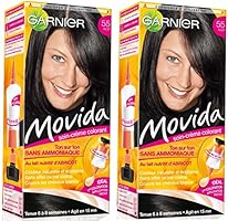 Garnier - Movida - Coloration temporaire sans ammoniaque Noir - 55 Noir Lot de 2