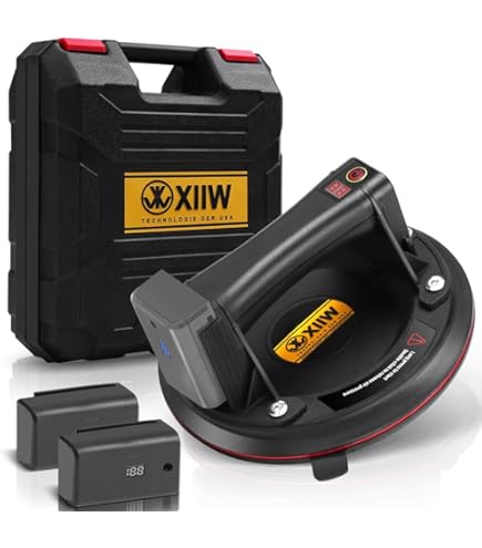 8 Inch 200Kg Elektrische Vacuüm Zuignap 2 Batterijen Type