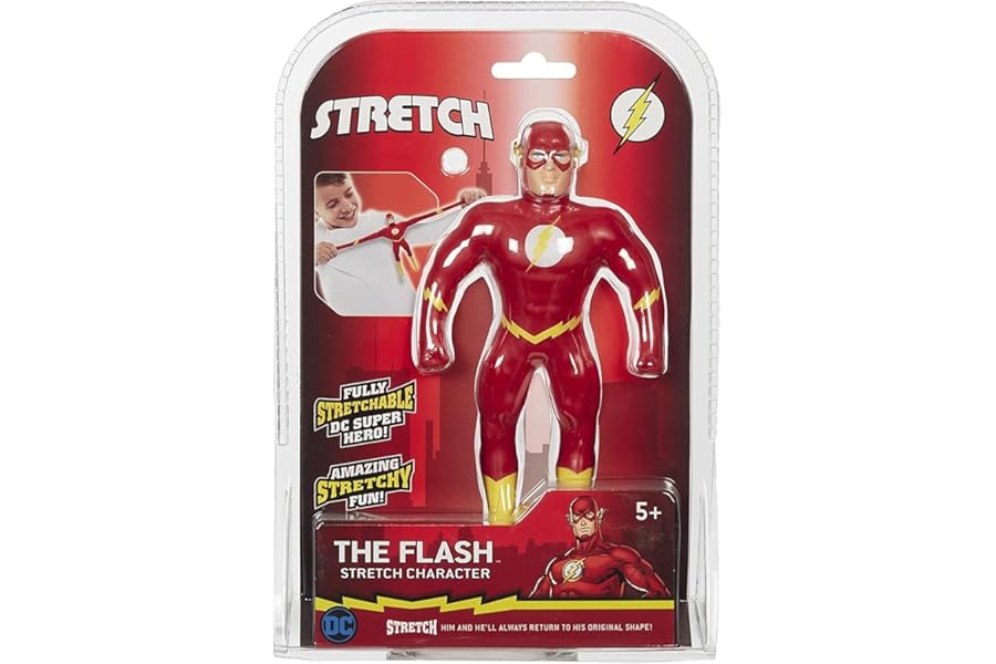 Stretch THE FLASH TOY. AMAZING FUN. DC SUPERHERO TOY. BOYS PRESENT. SUPERHERO TOYS.