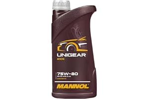 MANNOL UNIGEAR 1 liter gulbrun | För manuell växellåda och differentialer i personbilar, lastbilar, terrängfordon, med slitag