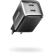Caricatore Anker Nano 130W 6 Porte - 4 USB-C E 2 USB-A, Ricarica Rapida Per IPhone, MacBook, IPad
