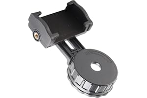 LAZMIN112 Lazmin Telescopio Adaptador de Foto de teléfono, Adaptador de teléfono Universal Montaje Telescopio de conexión o Microscopio a teléfonos Inteligentes, Microscopio y telescopio compatibles