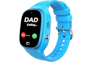 JOYMENT Kids Smart Watch LBS Tracker,Life Waterproof Smartwatches for Children Kids with Call Camera SOS Anti-Lost Math Game Touch Screen Game Alarm for Boys and Girls (Blue)
