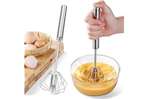 UV STYLISH Frusta per Uova in Acciaio Inox, Frullatore a Mano, Frustare, Battere e Mescolare Durante Cottura, Lavabile in Lavastoviglie, Silver